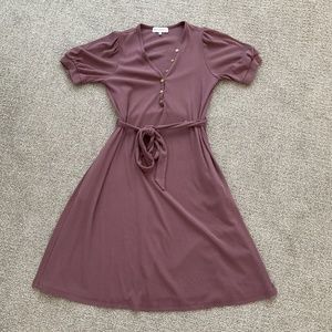 Merrick White Anywhere Dress, size medium, plum purple color